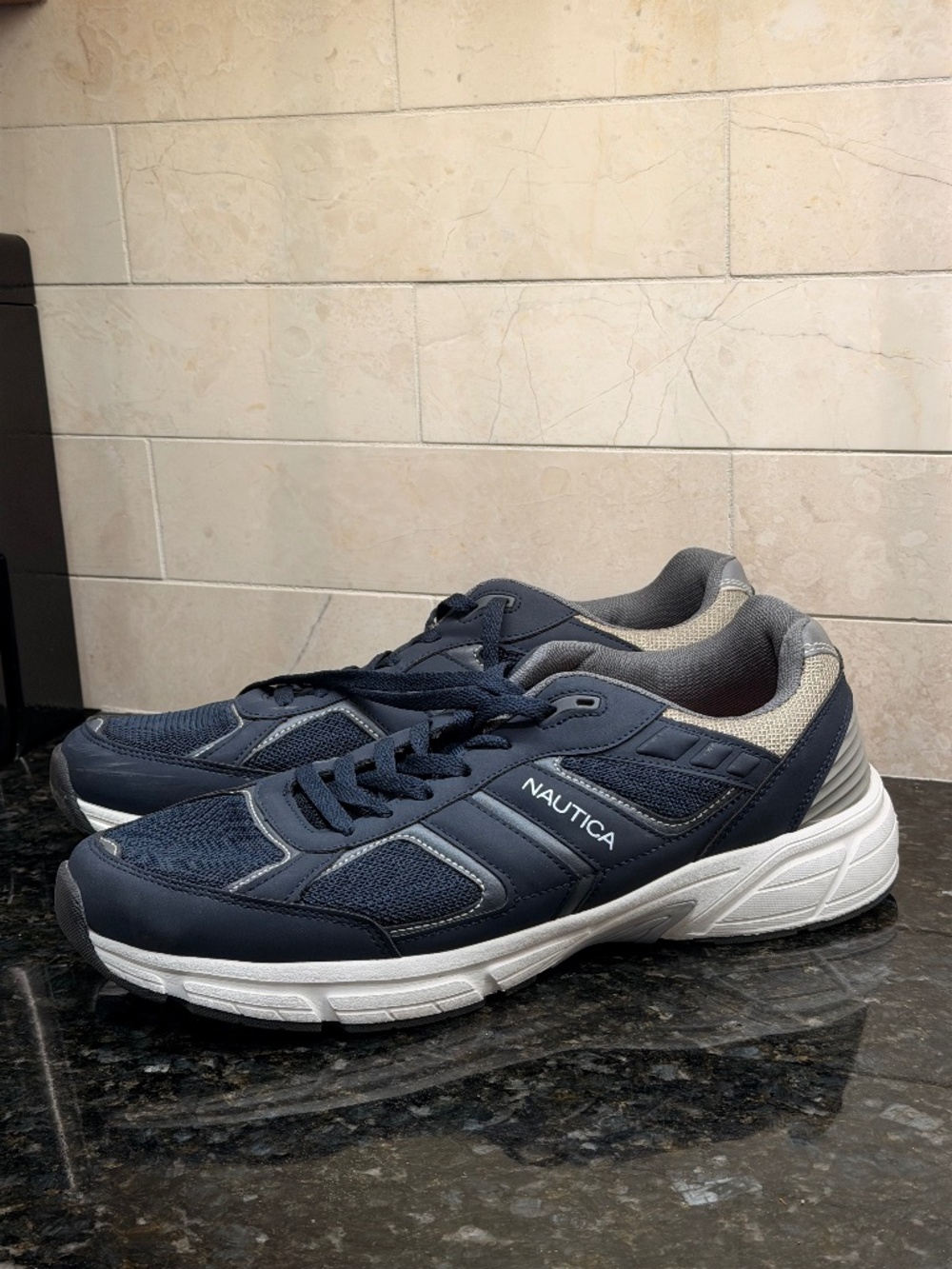 Nautica Men's Athletic Running Sneakers - Navy & Grey